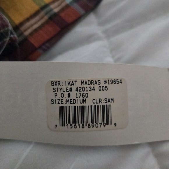 🧡 2/$7 or 3/$11 Under Exposed Brand Colorful Plaid Womens Boxers, NWT - Picture 2 of 3